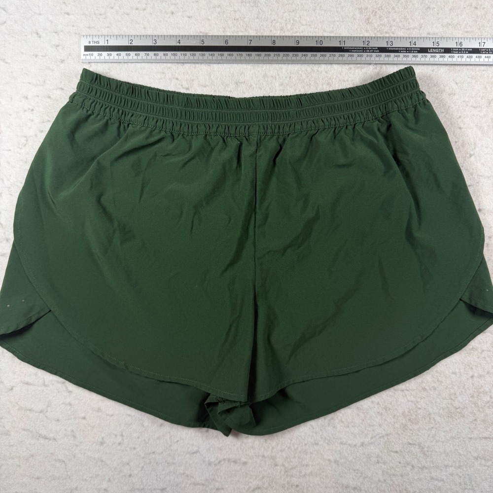 Zella Womens Forest Green Running Shorts Elastic Waist Built-in Liner Size S‎ - Picture 5 of 8